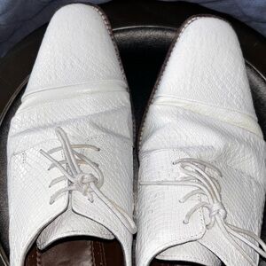 Stacy Adams White dress shoes Size 11 Men